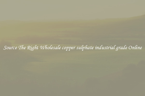 Source The Right Wholesale copper sulphate industrial grade Online