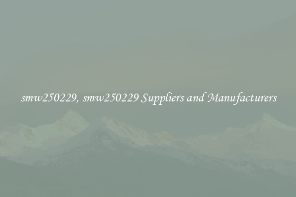 smw250229, smw250229 Suppliers and Manufacturers