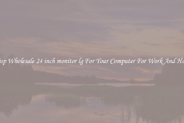 Crisp Wholesale 24 inch monitor lg For Your Computer For Work And Home