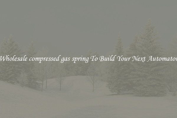Wholesale compressed gas spring To Build Your Next Automaton
