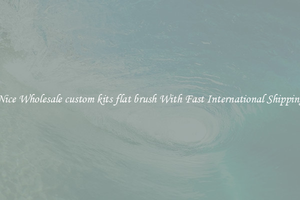 Nice Wholesale custom kits flat brush With Fast International Shipping
