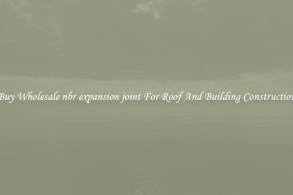 Buy Wholesale nbr expansion joint For Roof And Building Construction