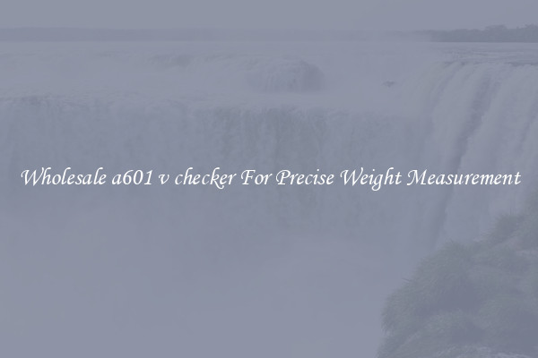 Wholesale a601 v checker For Precise Weight Measurement