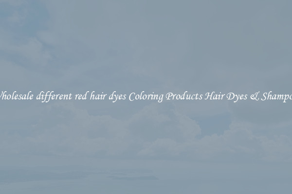 Wholesale different red hair dyes Coloring Products Hair Dyes & Shampoos