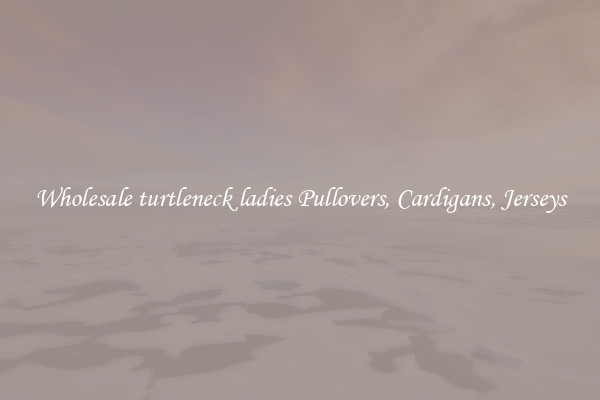 Wholesale turtleneck ladies Pullovers, Cardigans, Jerseys