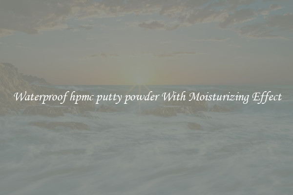 Waterproof hpmc putty powder With Moisturizing Effect