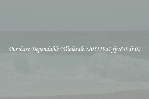 Purchase Dependable Wholesale c205119a1 fpc849dr 02