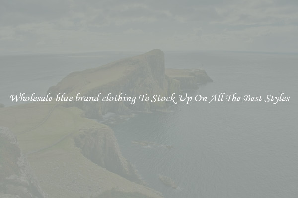 Wholesale blue brand clothing To Stock Up On All The Best Styles
