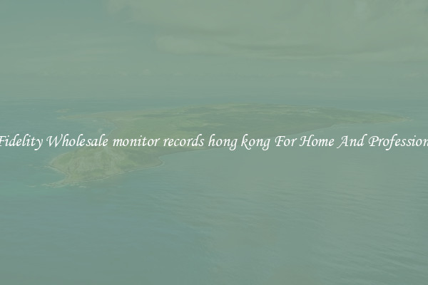 High Fidelity Wholesale monitor records hong kong For Home And Professional Use